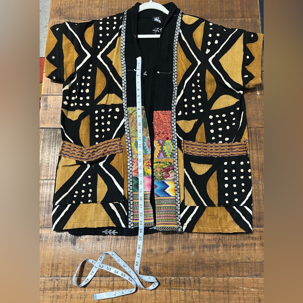 Vida Multi-Colored/Pattern Cloak Jacket (25.5 X 2… - image 4